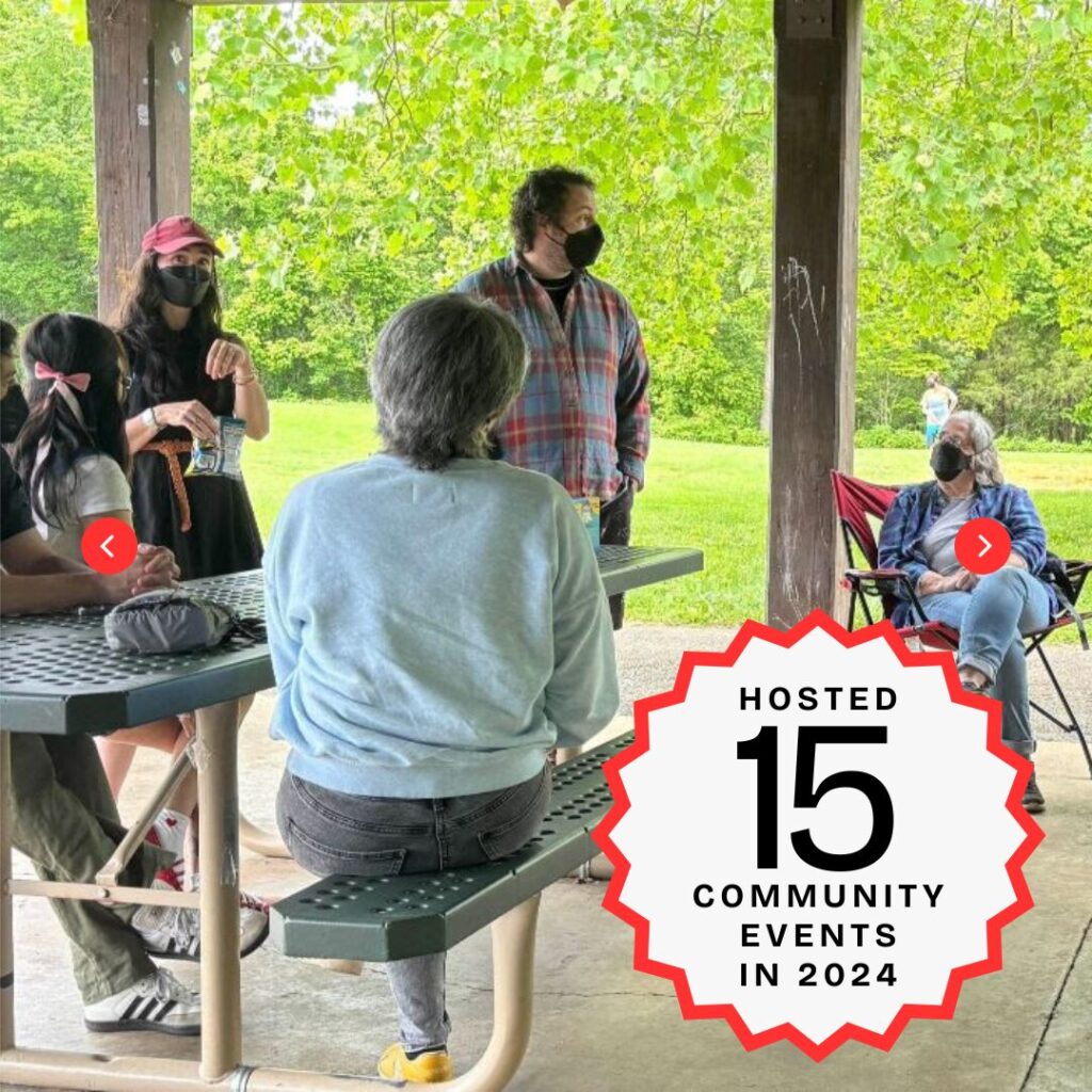 Hosted 15 community events in 2024