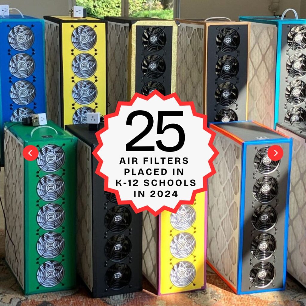 25 Air Filters placed in K-12 schools in 2024